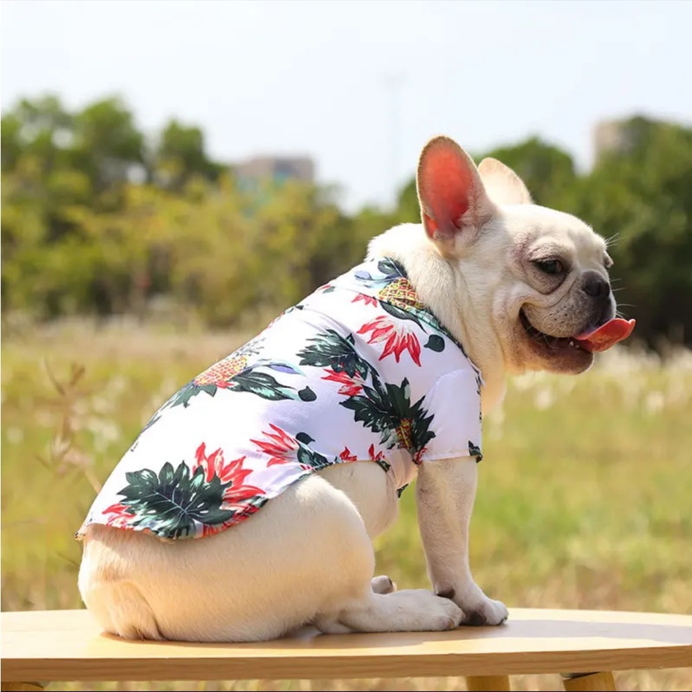 New Summer Printed Island Shirt for Dog/ Husky Cat
